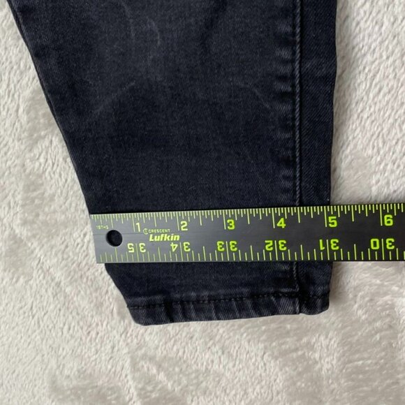 Aeropostale Women's Jeans Size 8 Regular High Rise Curvy Jegging Black Denim - Picture 8 of 10